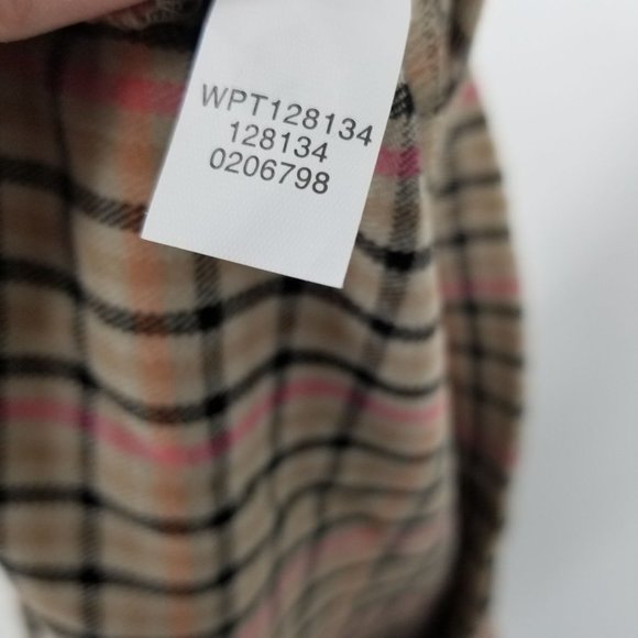 Gently worn- J. Jill Camel Plaid Women's Multicolor Pants Size 20W - Picture 10 of 10